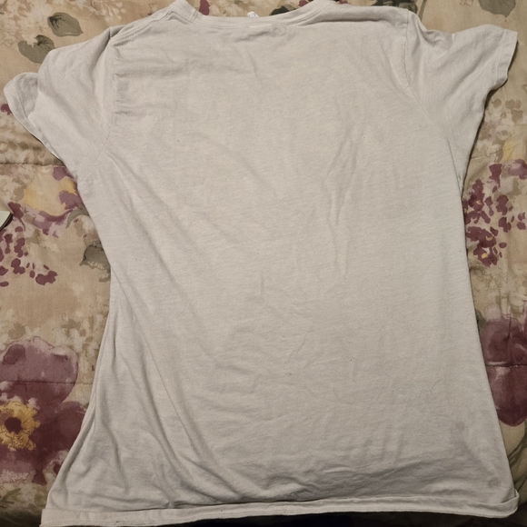 White T-Shirt with Patriotic Boot Print - Picture 2 of 3